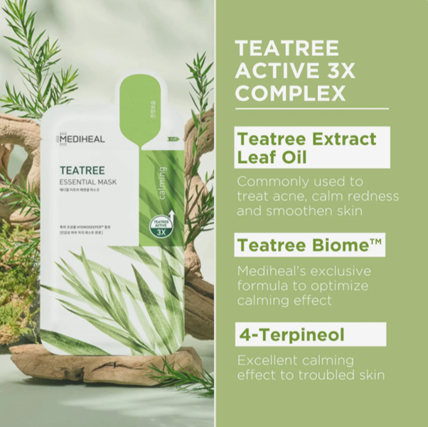 Mediheal Teatree Essential Mask(10 Sheets) - Koreaโs No.1 Sheet Mask Brand