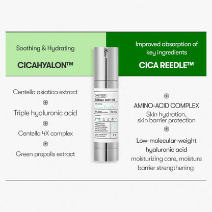 VT Reedle Shot 100 Micro-Needle Revitalizing Serum – (50ml +🎁 Special Gift Set)_Korean Skincare